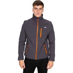 Kurtka softshellowa "Hotham" w kolorze szarym. Szare kurtki damskie Trespass Men, s, bez wzorów, bez kaptura. W wyprzedaży za 175,95 zł.