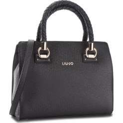 Torebka LIU JO - M Satchel Manhattan N68100 E0087 Nero 22222. Czarne torebki klasyczne damskie Liu Jo, ze skóry ekologicznej. Za 689,00 zł.