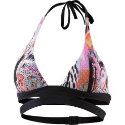 Biustonosz bikini w kolorze czarnym ze wzorem. Czarne stroje kąpielowe dwuczęściowe damskie Najlepsze stroje na plażę, z materiału. W wyprzedaży za 43,95 zł.
