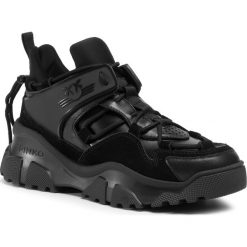 Sneakersy PINKO - Love Trek Low 1 AI 20-21 PBKSH 1P220W Y6PZ Black Z99. Czarne półbuty damskie Pinko, bez wzorów, ze skóry, bez obcasa, bez zapięcia. Za 1119,00 zł.