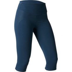 Rybaczki slim Gym & Pilates 900 damskie. Niebieskie rybaczki damskie NYAMBA, xs, bez wzorów, z elastanu. Za 64,99 zł.
