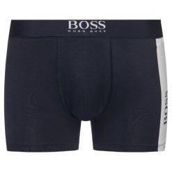 Bokserki Boss 50409389. Czerwone bokserki męskie Boss, bez wzorów, z elastanu. W wyprzedaży za 89,00 zł.