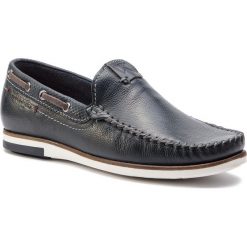 Mokasyny WRANGLER - Sharky Leather WM91081A Navy 016. Niebieskie mokasyny męskie Wrangler, ze skóry, eleganckie. W wyprzedaży za 209,00 zł.