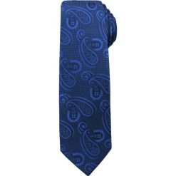 Modny i Elegancki Krawat Alties - Ciemnoniebieski, Wzór Paisley KRALTS0164. Niebieskie krawaty męskie Alties, bez wzorów, z tkaniny, eleganckie. Za 40,00 zł.