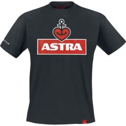 Astra Heart Anchor T-Shirt czarny. Czarne koszulki męskie Astra, xl, bez wzorów, bez kołnierzyka. Za 94,90 zł.