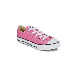 Buty Dziecko Converse CHUCK TAYLOR ALL STAR CORE OX. Różowe trampki dziewczęce Converse, bez wzorów, bez zapięcia. Za 169,20 zł.