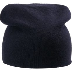 Johnstons Cashmere Czapka blue wash navy. Niebieskie czapki damskie marki Johnstons Cashmere, z kaszmiru. Za 409,00 zł.