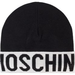Czapka MOSCHINO - 65168 M2107 016. Czarne czapki damskie MOSCHINO, z wełny. W wyprzedaży za 189,00 zł.