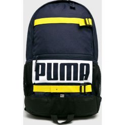 Puma - Plecak. Niebieskie plecaki damskie Puma, z nadrukiem, z poliesteru. W wyprzedaży za 119,90 zł.
