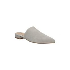 Chodaki Tamaris Klapki z nubuku 1-27304-38. Szare chodaki damskie marki Tamaris, z materiału, z okrągłym noskiem. Za 198,99 zł.