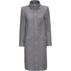 Płaszcz z materiału o wyglądzie wełny bonprix szary melanż. Szare płaszcze damskie bonprix, melanż, z wełny, eleganckie. Za 199,99 zł.