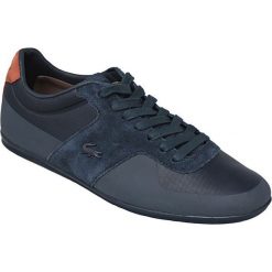 Lacoste Turnier 117 1 cam1021003 44 Granatowe. Szare buty sportowe męskie marki Lacoste, ze skóry. W wyprzedaży za 449,99 zł.