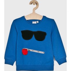 Name it - Bluza dziecięca 92-116 cm. Niebieskie bluzy chłopięce Name it, z nadrukiem, z elastanu, bez rękawów, bez kaptura. Za 89,90 zł.