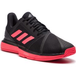 Buty adidas - CourtJam Bounce M CG6328 Cblack/Shored/Ftwwht. Czarne buty sportowe męskie Adidas, z tworzywa sztucznego, bez zapięcia, tenisowe. Za 329,00 zł.
