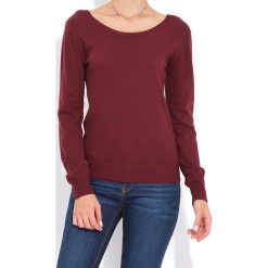 Sweter w kolorze bordowym. Czerwone bez kategorii marki William de Faye, z kaszmiru, z okrągłym kołnierzem. W wyprzedaży za 136,95 zł.