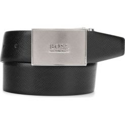 BOSS Pasek Czarny. Czarne paski męskie Boss, w paski, ze skóry. Za 578,95 zł.
