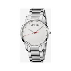 Calvin Klein City Zegarek Srebrny. Szare zegarki męskie Calvin Klein, srebrne. Za 1146,95 zł.
