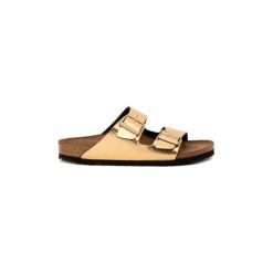 Klapki Birkenstock ARIZONA CHAMPAGNER. Szare kapcie męskie Birkenstock, bez wzorów. Za 315,24 zł.