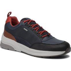 Sneakersy GEOX - U Rockson B Abx A U947WA 046K4 C9369 Black/Dk Avio. Niebieskie sneakersy męskie Geox, na co dzień, bez wzorów, ze skóry, bez zapięcia. W wyprzedaży za 469,00 zł.