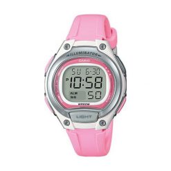 Zegarek Casio LW-203 -4AV Dual Time damski różowy. Różowe zegarki damskie marki CASIO. Za 147,40 zł.