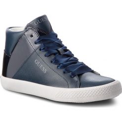 Sneakersy GUESS - FJMRT3 LEA12 BNVY. Niebieskie półbuty damskie Guess, ze skóry ekologicznej. W wyprzedaży za 199,00 zł.