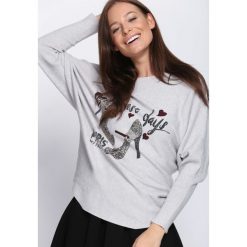 Jasnoszary Sweter Perfect Day. Szare bez kategorii marki Born2be, m, z dekoltem w łódkę. Za 69,99 zł.
