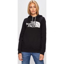 The North Face - Bluza. Czarne bluzy damskie The North Face, s, z nadrukiem, z bawełny, bez rękawów, z kapturem. Za 329,90 zł.