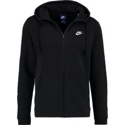 Nike Sportswear CLUB FULL ZIP HOODIE Bluza rozpinana black/black/white. Czarne bluzy męskie rozpinane Nike Sportswear, m, z bawełny. Za 469,00 zł.
