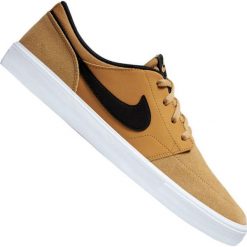 Brązowe Buty Nike Sb Solarsoft Portmore Ii M 880266-700. Pomarańczowe buty sportowe męskie Nike, ze skóry, bez zapięcia. W wyprzedaży za 319,00 zł.