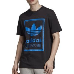 ADIDAS ORIGINALS VINTAGE TEE > ED6918. Żółte koszulki męskie Adidas, xl, z napisami, z bawełny, klasyczne, z dekoltem na plecach, bez rękawów. W wyprzedaży za 79,99 zł.