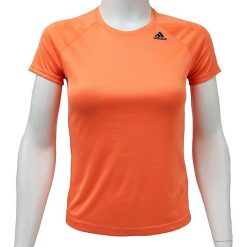 Bluzki damskie: Adidas Koszulka damska D2M Tee Lose pomarańczowa r. S