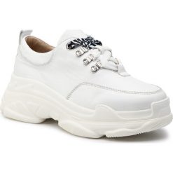 Sneakersy EVA MINGE - EM-11-05-000052 202. Białe półbuty damskie Eva Minge, ze skóry. W wyprzedaży za 239,00 zł.