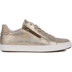 Geox - Buty. Żółte buty sportowe damskie Geox, bez wzorów, ze skóry, sportowe. W wyprzedaży za 299,90 zł.