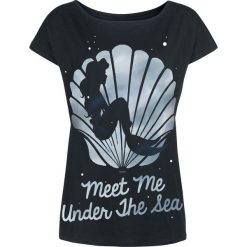 Ariel - Mała Syrenka Meet Me Under The Sea Koszulka damska czarny. Czarne t-shirty damskie marki Ariel - Mała Syrenka, xl, z nadrukiem, z dekoltem w łódkę. Za 62,90 zł.