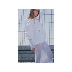 Softshell white hoodie. Białe bluzy damskie Rest_factory, s, z aplikacjami, z poliesteru, bez rękawów, bez kaptura. Za 289,00 zł.