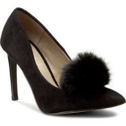Szpilki ROBERTO - 541 Czarny Wel. Czarne półbuty damskie Roberto, z aplikacjami, ze skóry, eleganckie, bez obcasa, na obcasie, bez zapięcia. W wyprzedaży za 149,00 zł.