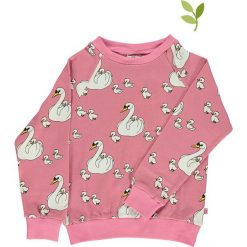 Bluza w kolorze szaroróżowo-kremowym. Różowe bluzy niemowlęce Småfolk, bez wzorów, z bawełny, bez rękawów, bez kaptura. W wyprzedaży za 102,95 zł.