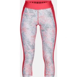 Spodnie sportowe damskie: Under Armour Spodnie damskie HeatGear Print Armour Capri różowe r. L (1310667-714)