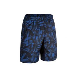 Spodenki fitness kardio FST120 męskie. Niebieskie spodenki sportowe męskie DOMYOS, xl, bez wzorów, z poliesteru, na fitness i siłownię. Za 29,99 zł.