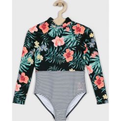 Roxy - Strój kąpielowy dziecięcy 128-176 cm. Czarne stroje kąpielowe dziewczęce marki Roxy, bez wzorów, z elastanu. Za 229,90 zł.