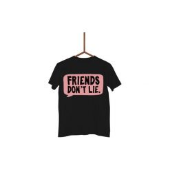 Koszulka Friends don't lie Męska. Czarne koszulki męskie Failfake, xxl, bez wzorów, bez kołnierzyka, bez rękawów. Za 130,00 zł.