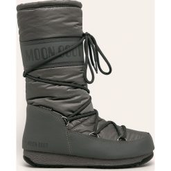 Moon Boot - Śniegowce High Nylon WP. Czarne śniegowce damskie Moon Boot, z gumy, bez zapięcia. W wyprzedaży za 549,90 zł.