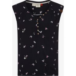 Ragwear - Koszulka damska – Salty A, niebieski. Niebieskie koszulki damskie Ragwear, s, w koronkowe wzory, z koronki, eleganckie, bez kołnierzyka, bez rękawów. Za 179,95 zł.