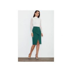 Spódnica M559 Zielony. Zielone spódniczki damskie FIGL, m, w paski, z bawełny, eleganckie. Za 129,00 zł.