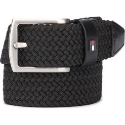Tommy Hilfiger Denton Pasek Czarny. Czarne paski męskie TOMMY HILFIGER, w paski, z elastanu. Za 238,95 zł.