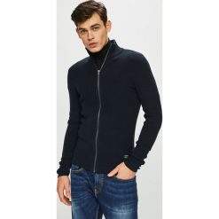 Jack & Jones - Kardigan. Niebieskie swetry męskie Jack & Jones, m, bez wzorów, z bawełny, bez kołnierzyka, bez kaptura. W wyprzedaży za 89,90 zł.