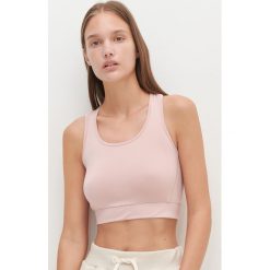 Krótki top - Różowy. Różowe topy damskie Reserved, s, bez wzorów, bez kołnierzyka. Za 39,99 zł.