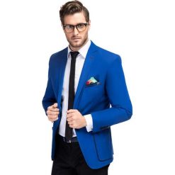 Marynarka ANTONIO 15-26SM. Niebieskie marynarki męskie Giacomo Conti, m, bez wzorów, z bawełny. Za 469,00 zł.