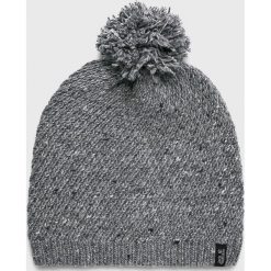 Jack Wolfskin - Czapka. Szare czapki damskie marki Jack Wolfskin, na zimę, z wełny. W wyprzedaży za 129,90 zł.