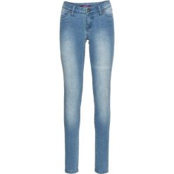 Dżinsy SKINNY bonprix jasnoniebieski "bleached". Niebieskie boyfriendy damskie bonprix. Za 79,99 zł.